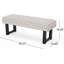 Banc en tissu Ashford