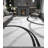 Modern Wave Curve Machine Washable Area Rug in Whige-42466091