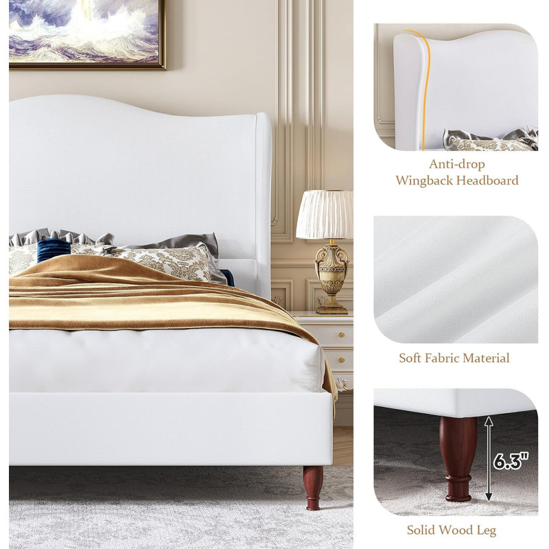 Clairemarie Upholstered Platform Bed