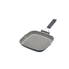 Jean-Patrique Griddle Me This, Cast Aluminium Griddle Plate for Stove Top &  6 Stainless Steel Skewers Lighter than Cast Iron, BBQ-Style Cooking All