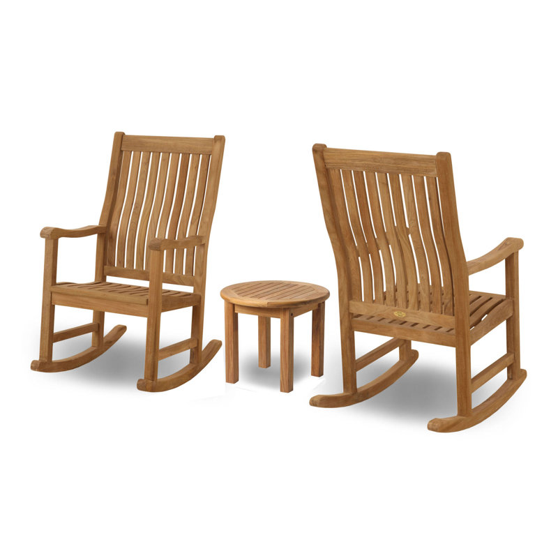 Chaise berçante en teck Ouellette