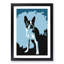 Boston Terrier Dog in Abstract - Framed Print-55679099-55679096
