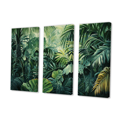Jade, jungle épaisse, jungle de palmiers II