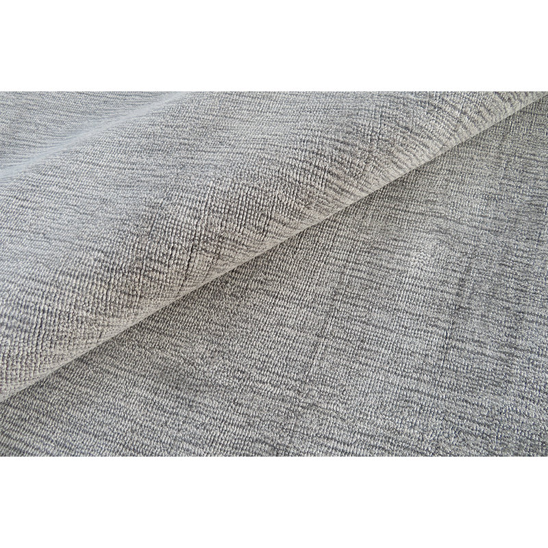 Tencel Area Rug in Gray, Rectangle 8' x 10'