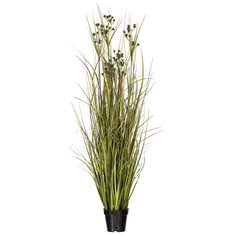 PVC Artificial Grass with Pomp Balls, 60" H x 30" W x 30" D