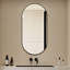 Miroir mural de salle de bain 48 po x 24 po, miroir mural encadré pour la salle de bain, suspendu vertical ou horizontal, miroir HD moderne pour la chambre à coucher, vestibule