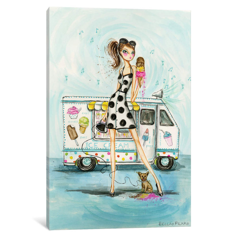 «Bella» Bella Pilar, reproduction sur toile tendue, H 12 po x l 8 po x P 0,75 po, Toile tendue, Pas de tapis