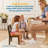 ECR4Kids Wooden Hideaway Chair, Childrens Furniture, Honey/Grey Wash, 2-Pack-108896548