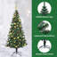  Sapin de Noël artificiel pré-éclairé vert PVC et métal 70,9 po-1808011077
