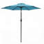 Parasol de marché 7,5 pi avec manivelle inclinable, auvent résistant aux rayons UV pour piscine, patio sans base-579205409