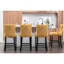 Velours confortable avec coussin en mousse fait main - 2 fauteuils contemporains dorés, base en bois massif