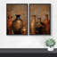 Vase en bronze rustique, nature morte, illustrations d'art moderne, décor nordique-101185861-101185863