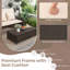 Patio Rattan Daybed Wicker Loveseat Sofa With Multifunctional Ottoman-2005964438