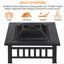 Hearthfolk Square Charcoal and Wood Burning Fire Pit-1781964588-1781964589