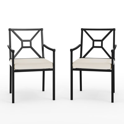 Fauteuils de patio empilables avec coussins Martha Pond