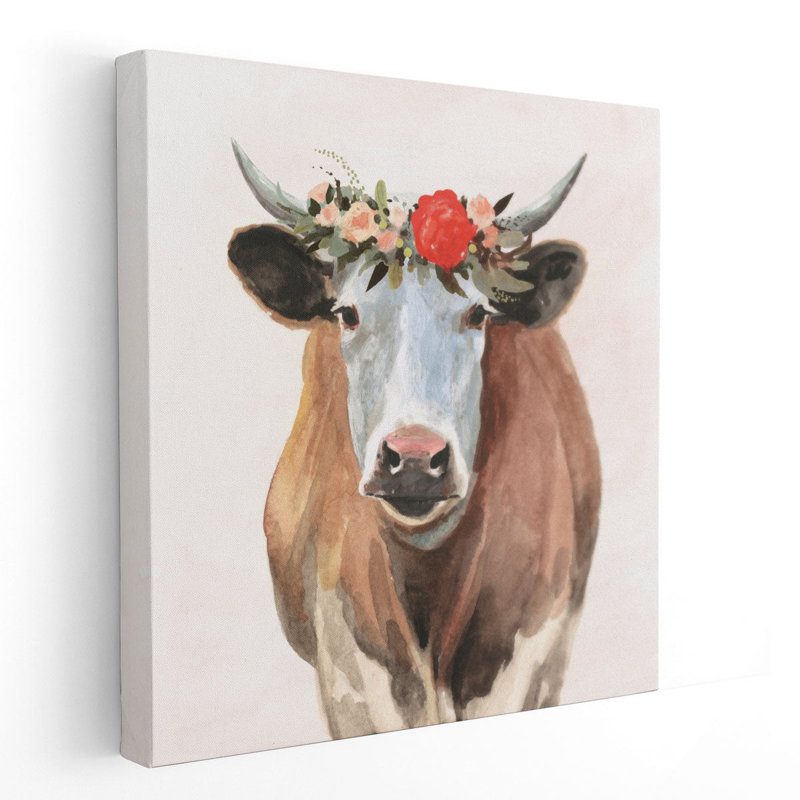 «Spring on the Farm I», reproduction d'art sur toile, H 12 po x l 12 po