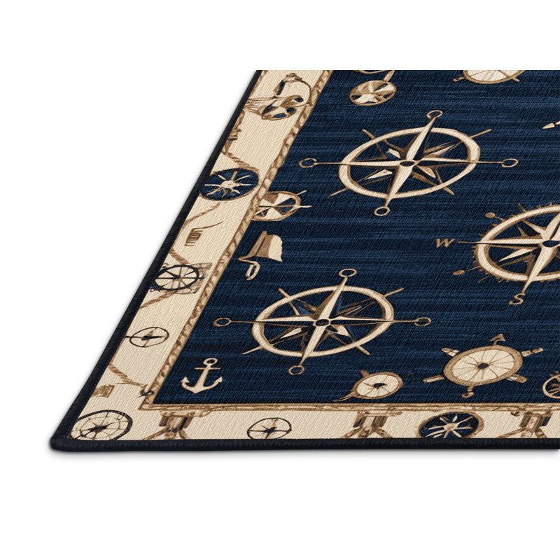  Tapis bord de mer lavable, Carré 6 pi