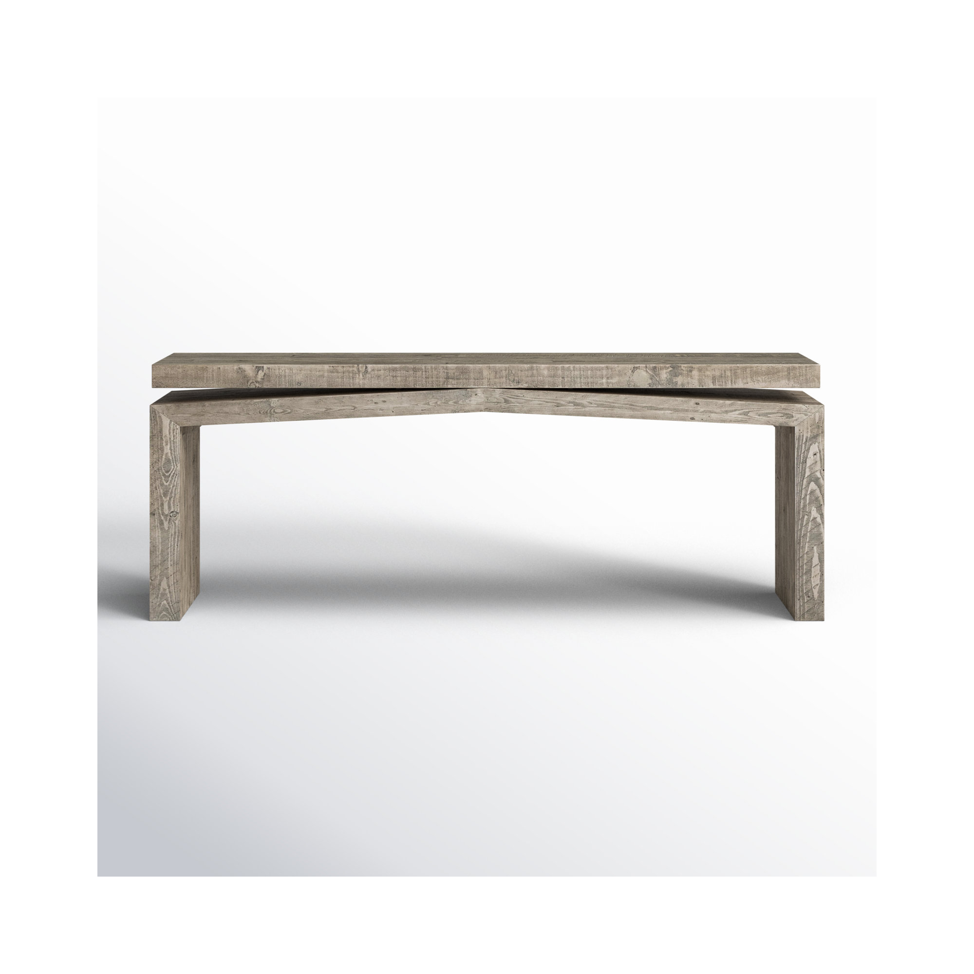 Henn Solid Wood Console Table, 30.75" H x 78.75" W x 15" D, Weathered Wheat