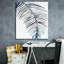 «Epic Graffiti» «Blue Feathered Palm 2» par Emma Scarvey, art mural sur toile, 26 po x 30 po-1886284708