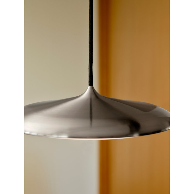 1 - Light Pendant, 6cm H x 25cm W x 25cm D, Stainless Steel, 0.9 W