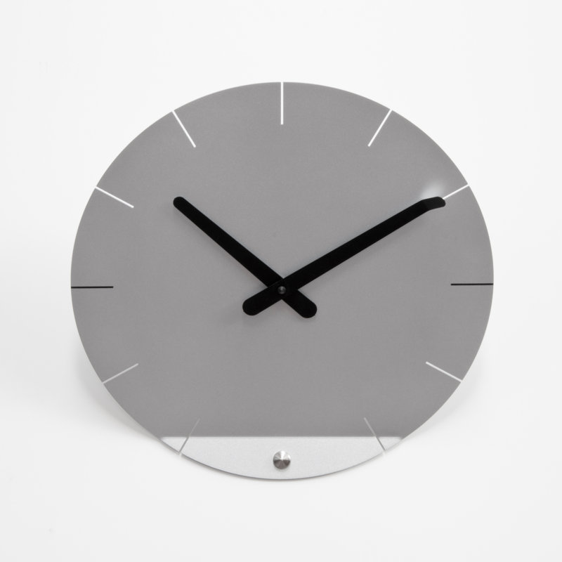 Sanders Metal Wall Clock, Silver