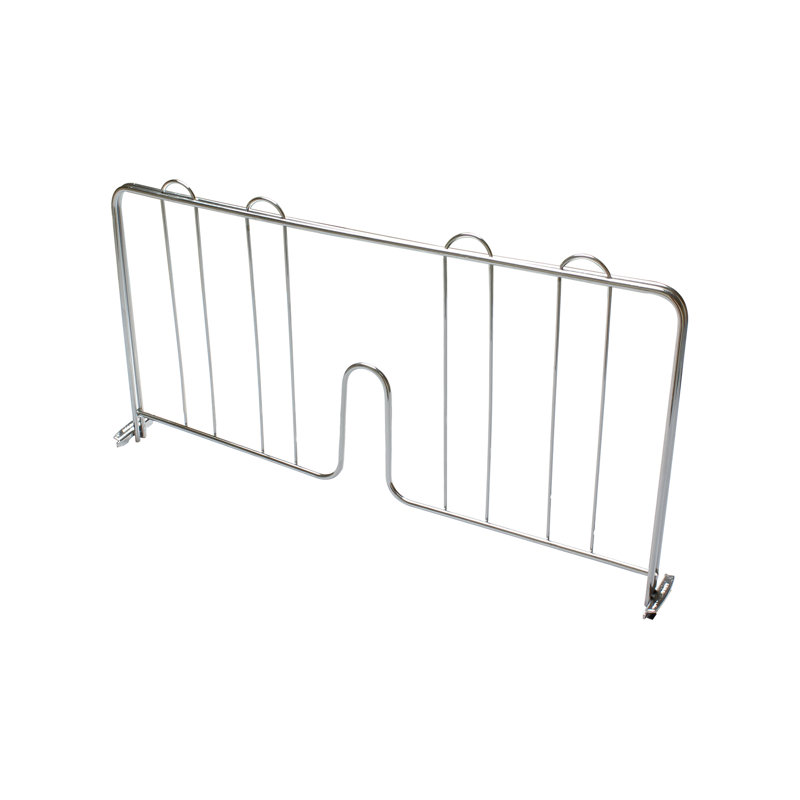 Séparateur de tablettes à pression, H 9,38 po x l 2,13 po x P 18,44 po, Chrome