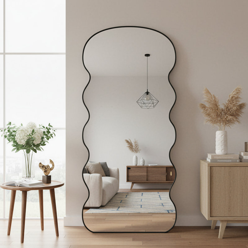 Miroir pleine longueur The Wave, Noir, 71 po x 32 po