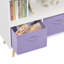 Bibliothèque polyvalente pour enfants avec trois tiroirs en tissu, boucle de sécurité et panneau de fibres à densité moyenne de haute qualité pour un rangement organisé et un design moderne