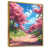 Toile avec cadre flottant or