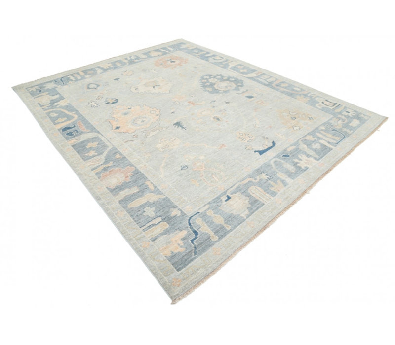 One-of-a-Kind 9'1"X9'11" Area Rug in Beige/Gray/Malibu