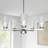 Renley 5-Light 26'' Dimmable Modern/Traditional Chandelier For Dining Room.Features Clear Glass.-501503581