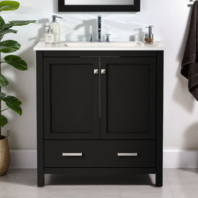 30" Modern Simple Design Bathroom Vanity