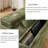 111" Sofa with cup holders reversible chaise lounge-1895623370