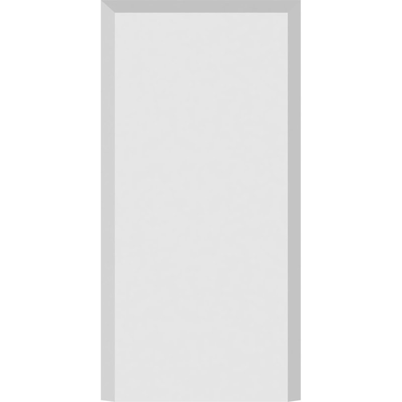 Socle standard avec bord biseauté, H 7 po x l 3,5 po x p 0,75 po