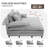 109" W Oversized Double Lounge Chaise-776345992
