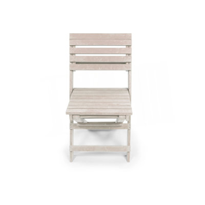 Chaise bistro pliante en PEHD entièrement recyclé toutes saisons Coastal Bay