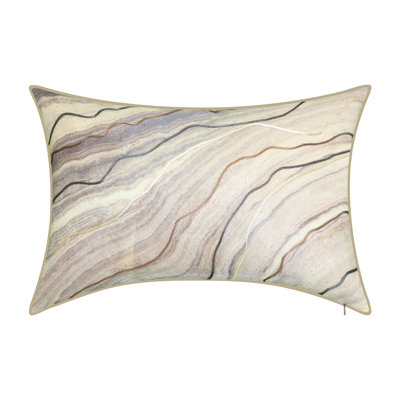 Feathers Abstract Lumbar Pillow