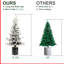 Arbre de Noël enneigé 365 avec 70 lumières blanc chaud, base en pot et pin