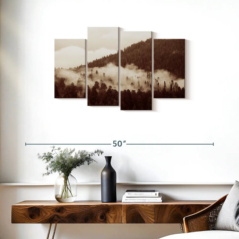 Sépia forêt brumeuse, 22" H x 36" W