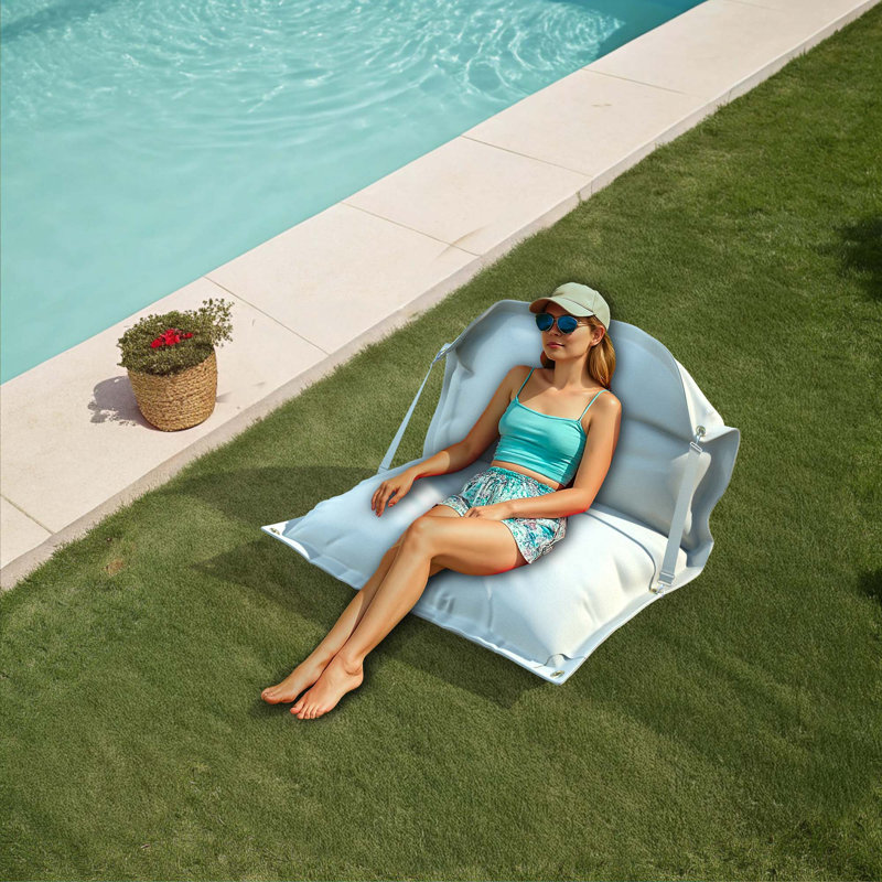 Sunbrella Bean Bag Chair Lounger Cover (Bag Only), Canvas Natural, 30.5cm H x 149.9cm W x 200.7cm D
