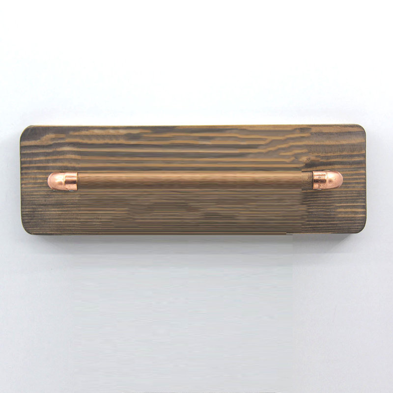 Tablette flottante en bois massif avec crochets Abeer