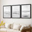 «Gentle Tides I», impression encadrée sur mesure de qualité supérieure mate - 3 pièces-262513157-262513155