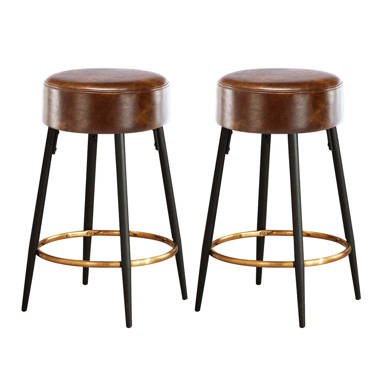 Louisville Horizontal Stitched Breathable Faux Leather Bar Stool - DUHOME –  Duhome Furniture