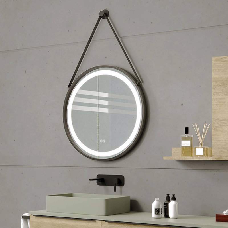 Miroir à DEL rond 28 pouces