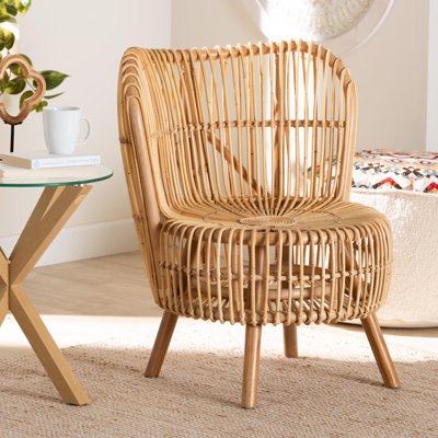 Bekzod 26" Wide Rattan Lounge Chair