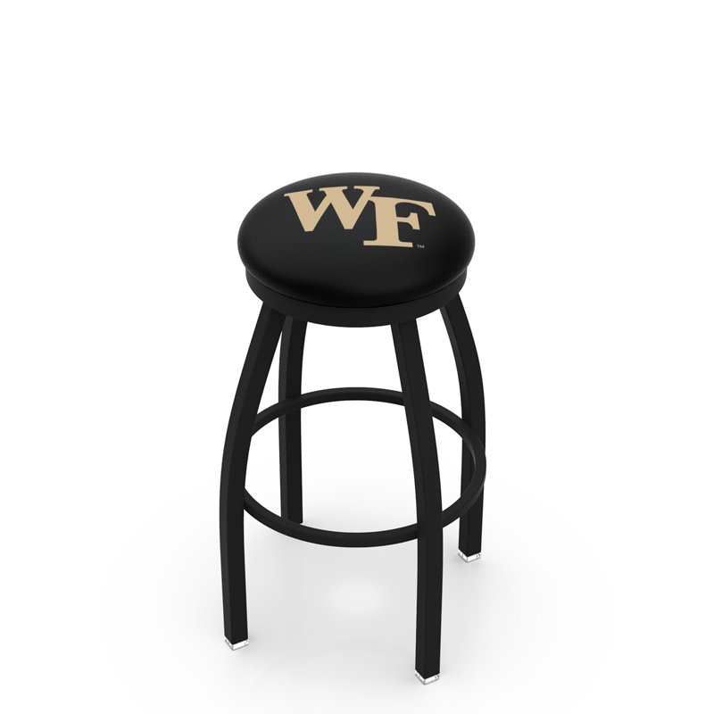 Tabouret de bar pivotant de 30 po NCAA, Ride noire, Wake Forest University