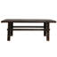 Table basse rectangulaire en bois d'orme récupéré Fostoria, noir-1771167327