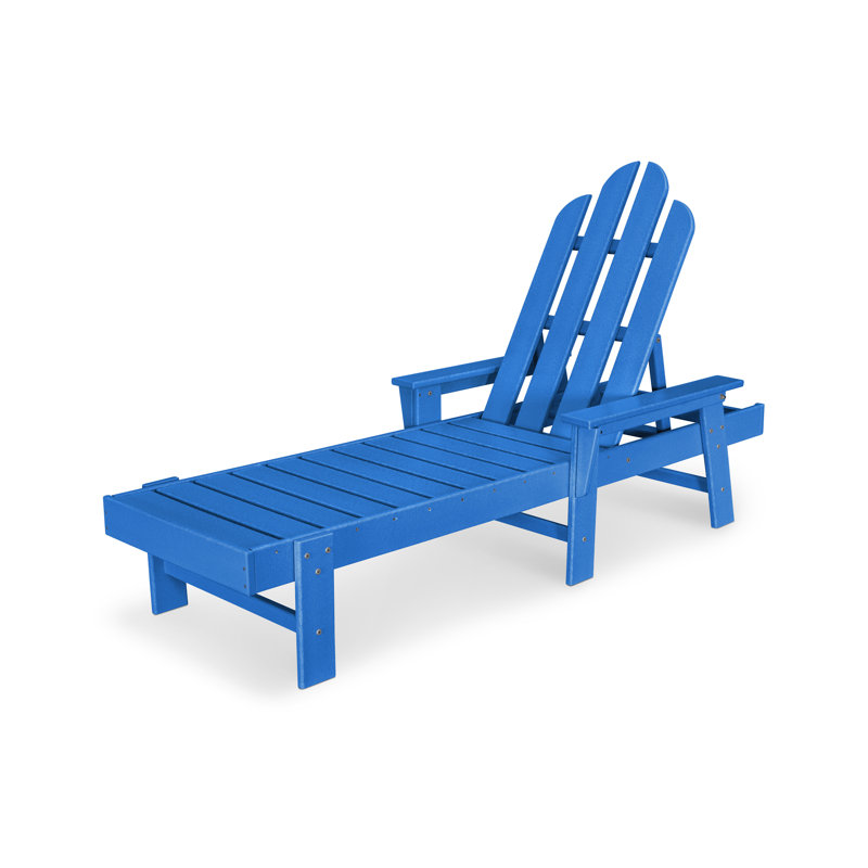 POLYWOOD Long Island Chaise, Pacific Blue