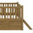 Wood Platform Bed Featuring Guardrail And Trundle-1460850996