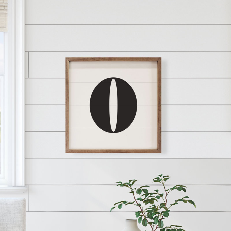 Square Classic Number Zero White